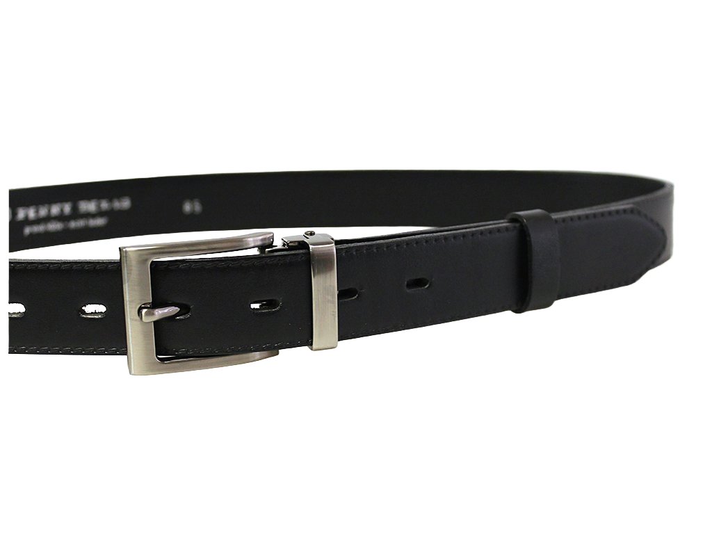 Pánský společenský kožený opasek KUBÁT 30 mm koňakový