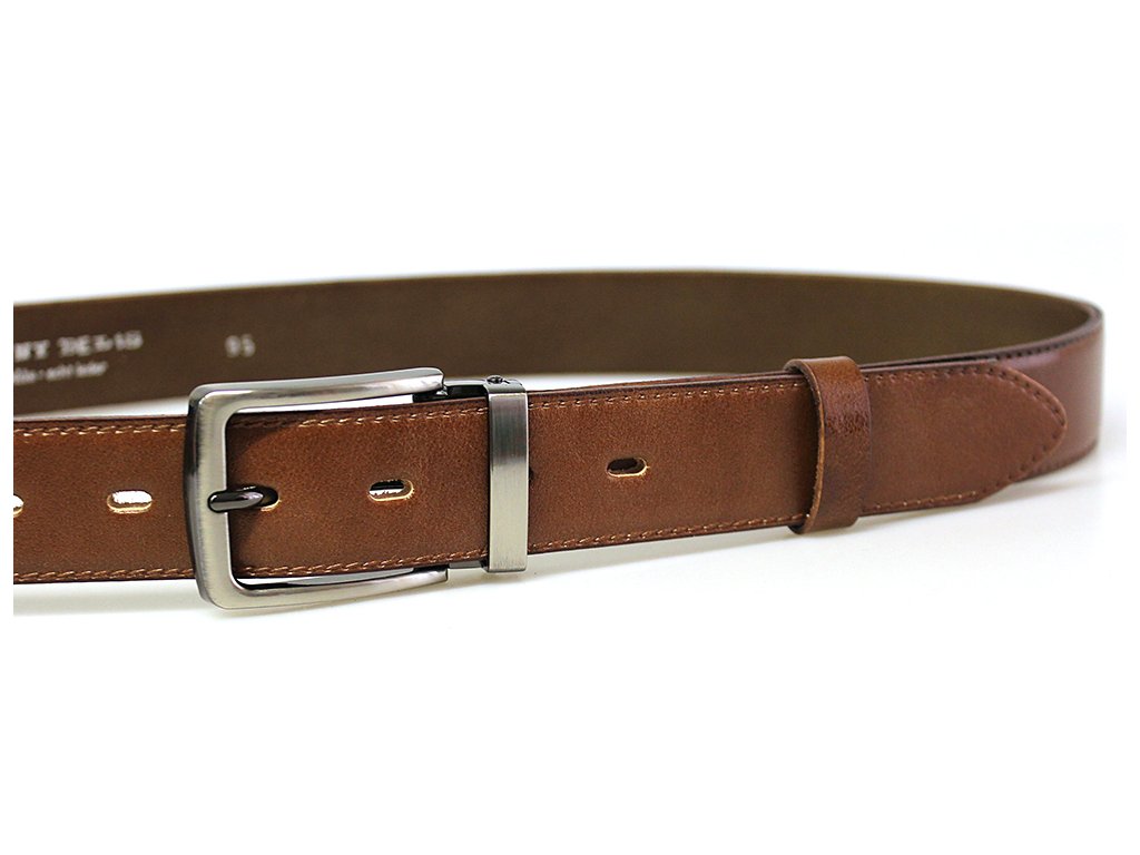 Pánský společenský kožený opasek KUBÁT