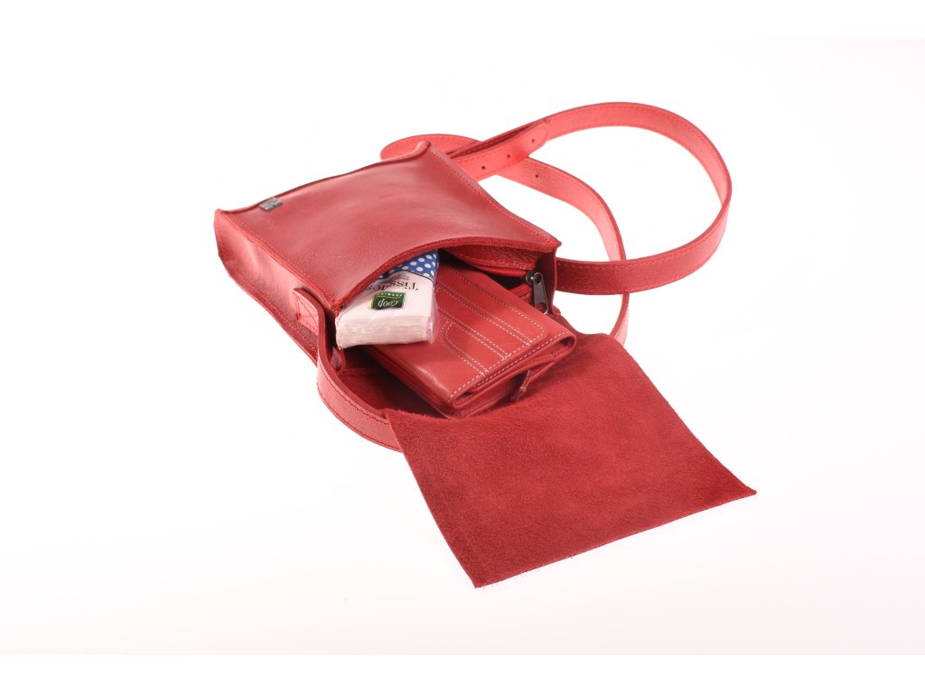 Detail kožené mošničky Alice