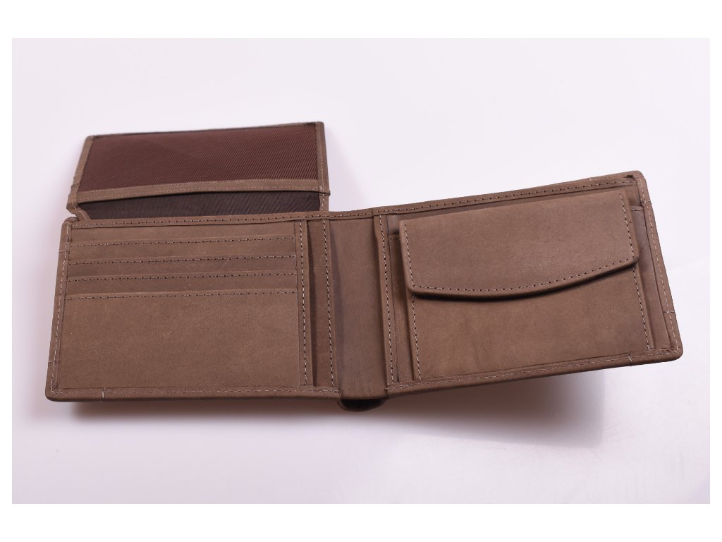 Interiér pánské klasické peněženky KUBÁT