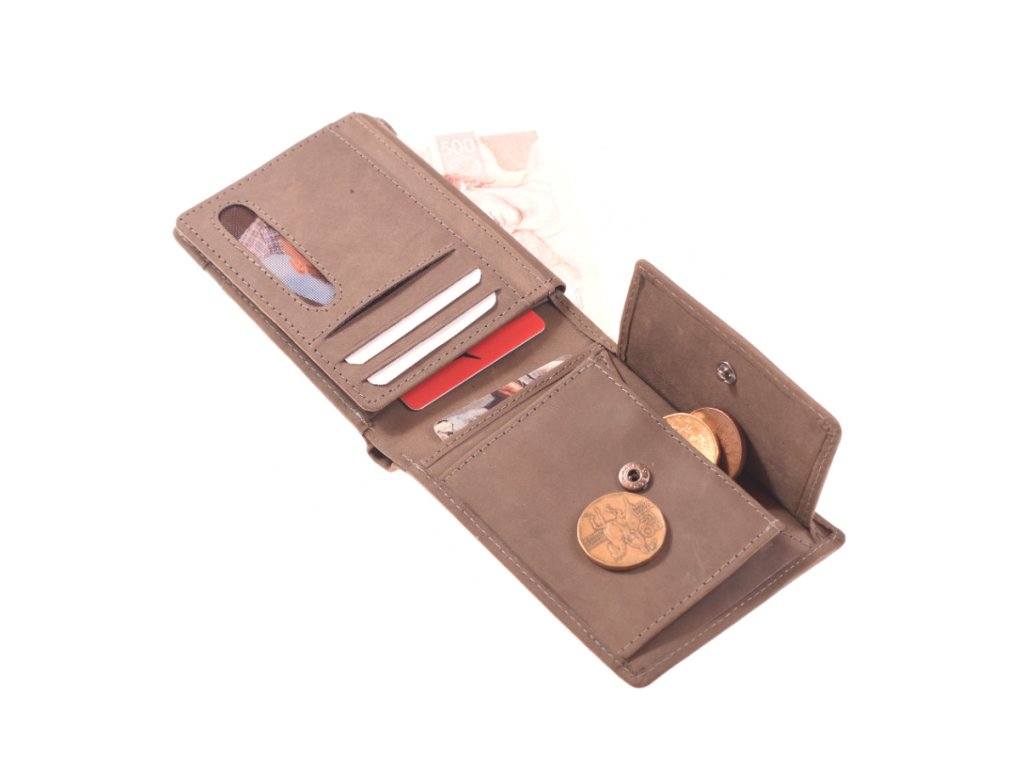 Zpracování kůže pánské peněženky KUBÁT