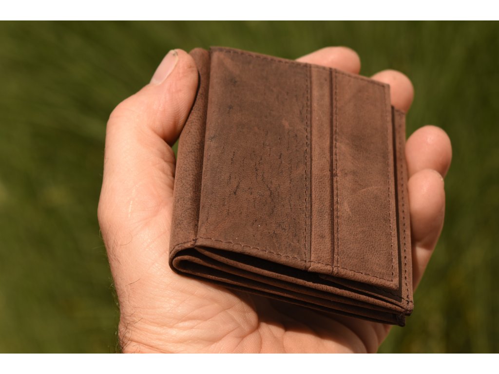 Ručně vyráběná kožená peněženka KUBÁT