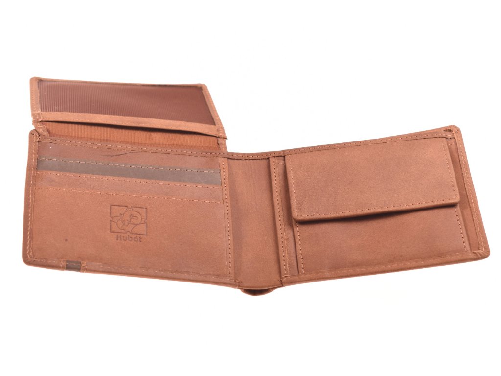 Zpracování kůže pánské peněženky KUBÁT