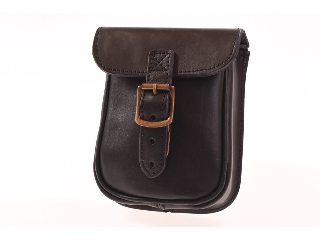 Pánská kožená kapsa na opasek KUBÁT – ručně vyrobená z přírodní kůže