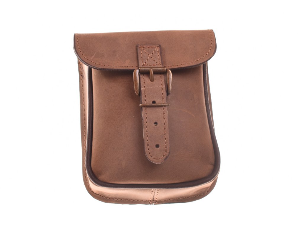 Pánská kožená kapsa na opasek KUBÁT – ručně vyrobená z přírodní kůže