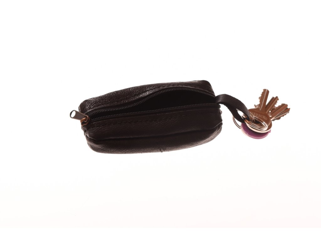 Ručně šitá klíčenka KUBÁT se dvěma zipy