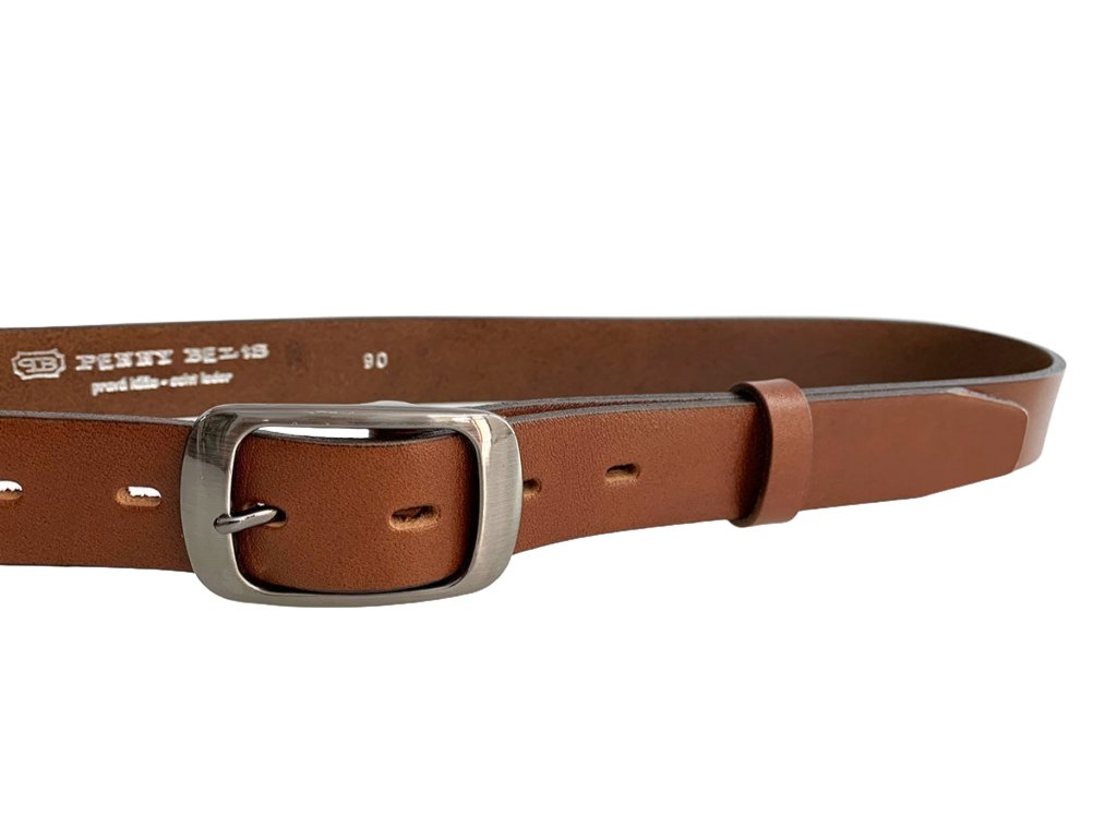 Dámský kožený opasek KUBÁT s oválnou sponou