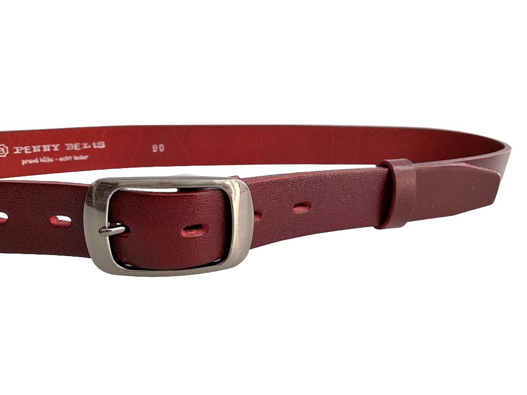 Dámský kožený opasek KUBÁT s oválnou sponou