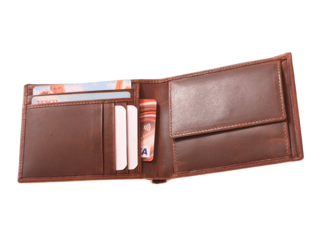 Interiér pánské peněženky KUBÁT