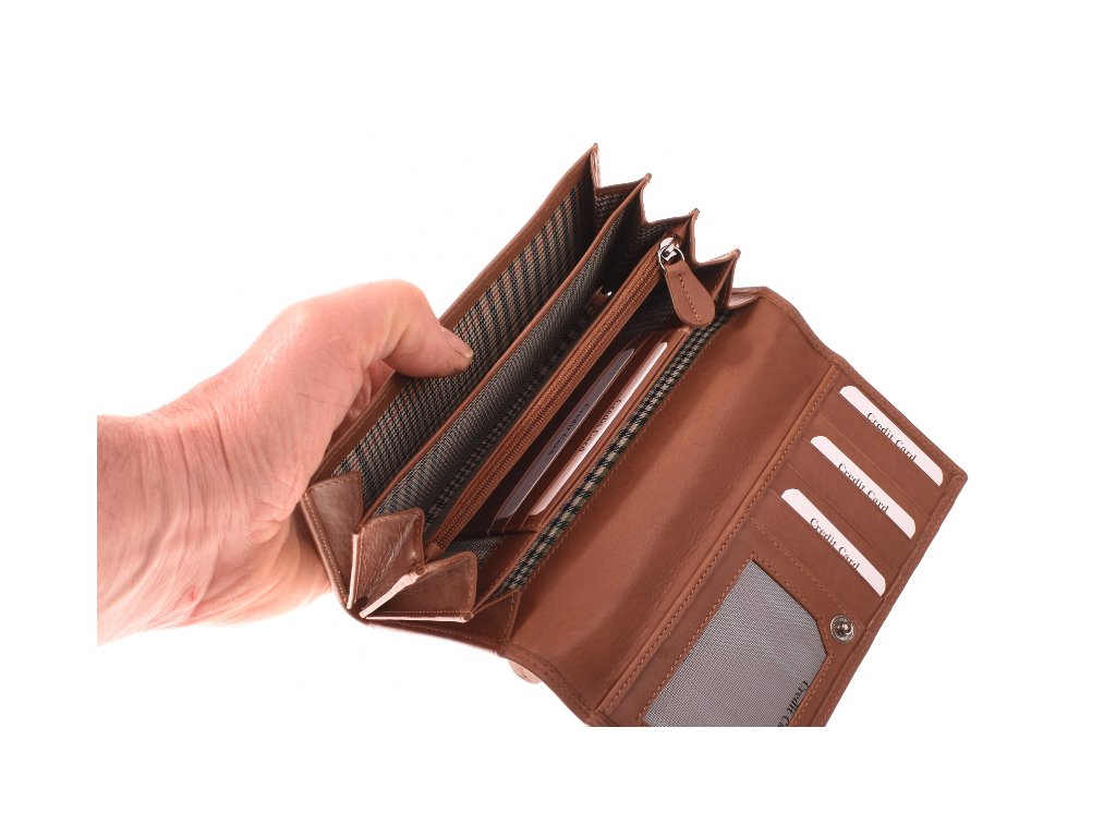 Interiér dámské peněženky KUBÁT – psaníčko