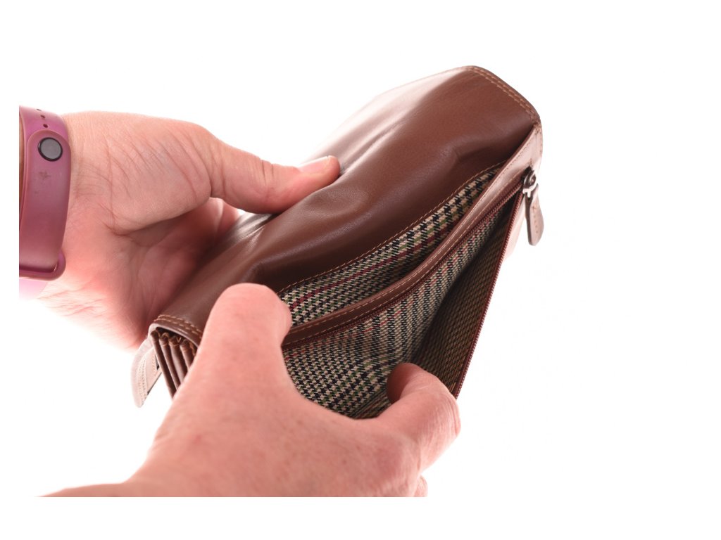 Interiér dámské peněženky KUBÁT – psaníčko