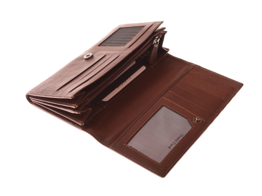 Detail dámské lakované peněženky KUBÁT – ruční práce