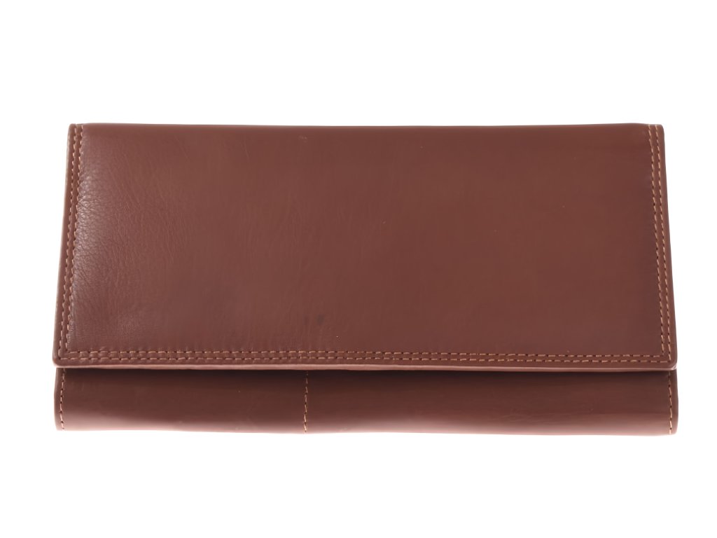 Dámská kožená peněženka KUBÁT – černé psaníčko z měkké kůže