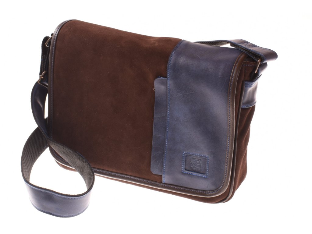 Velká kožená brašna přes rameno Olda