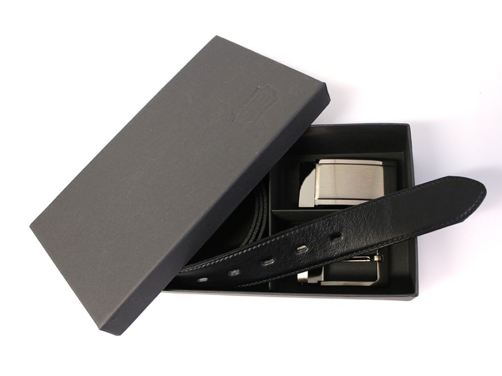 Luxusní kožený opasek KUBÁT se dvěma sponami