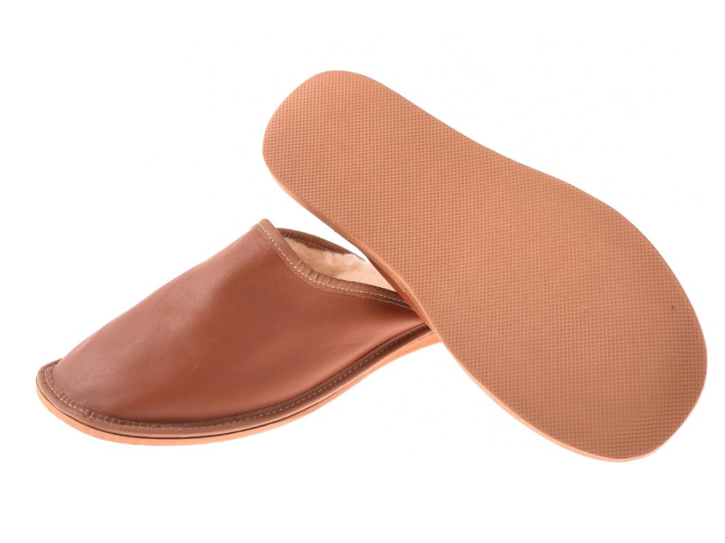 Pánské kožené pantofle