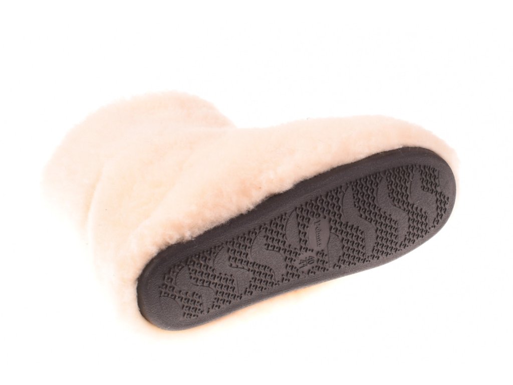 Domácí bačkory z vlny