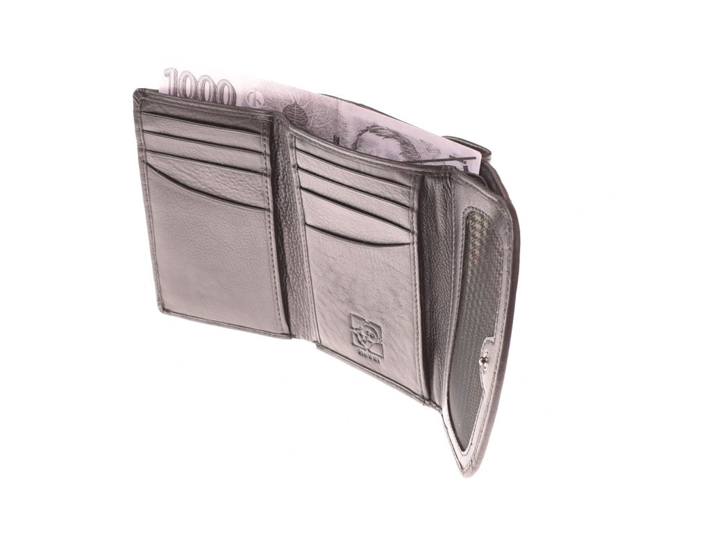 Interiér dámské peněženky KUBÁT – přehledné členění