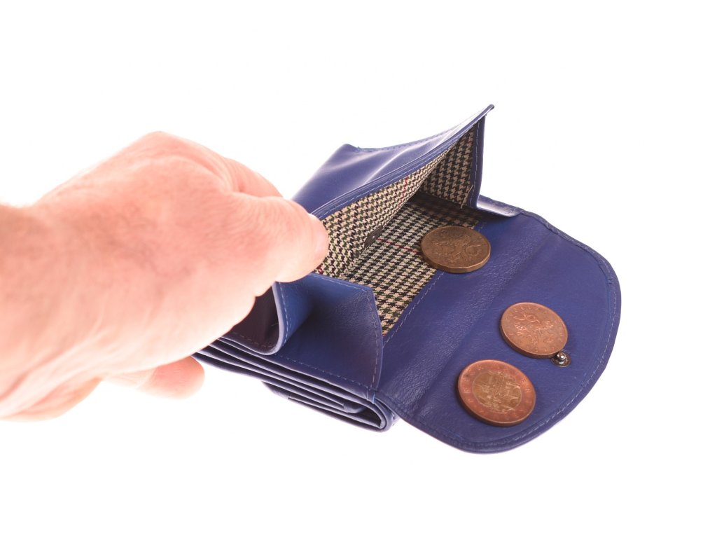 Detail zpracování dámské kožené peněženky KUBÁT