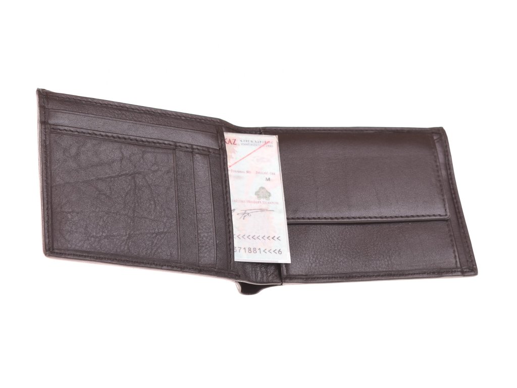 Zpracování kůže pánské luxusní peněženky KUBÁT