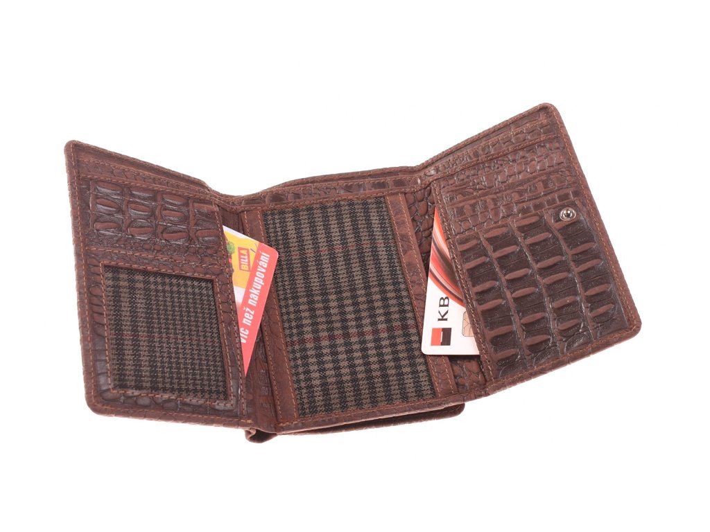 Zpracování kůže dámské luxusní peněženky KUBÁT – psaníčko