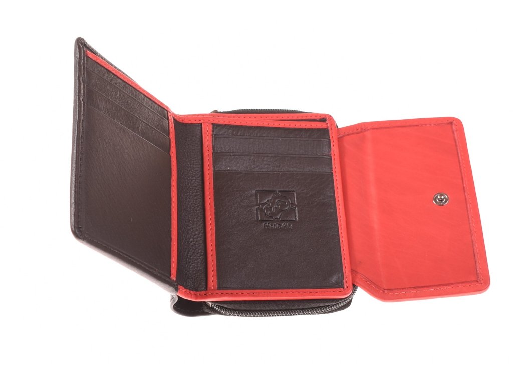 Interiér malé dámské peněženky KUBÁT