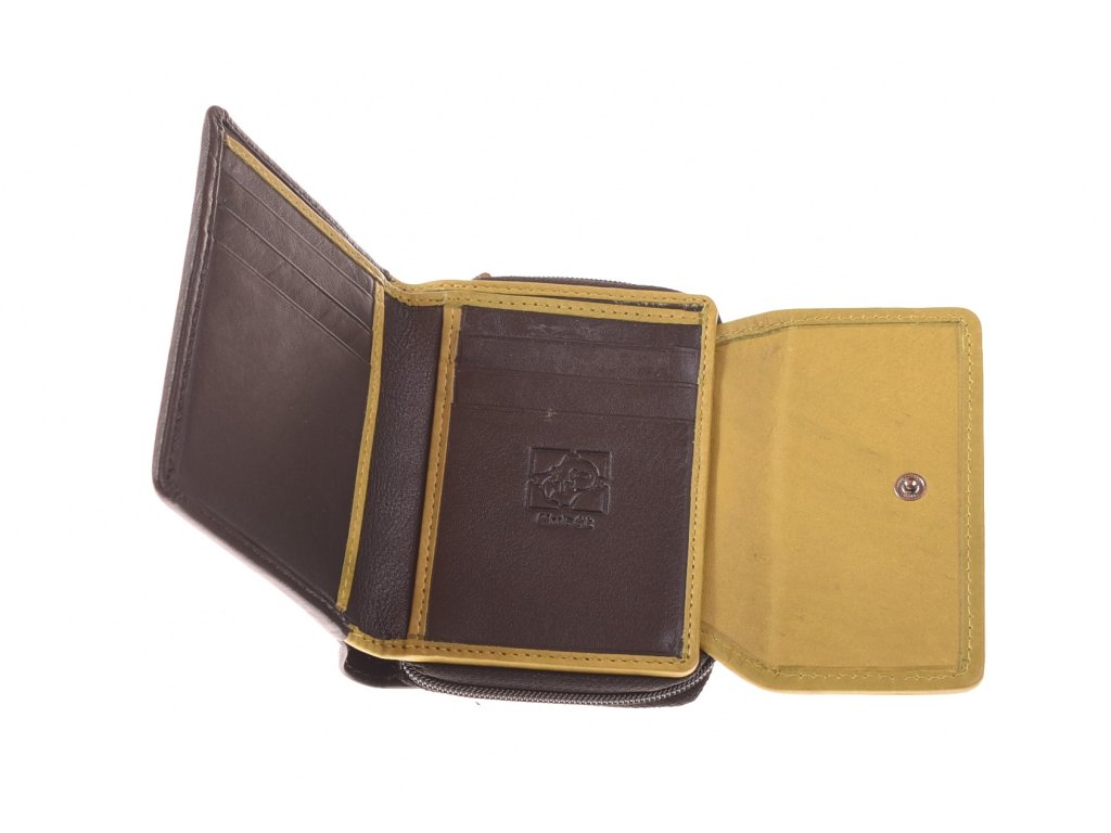 Detail zpracování dámské malé peněženky KUBÁT