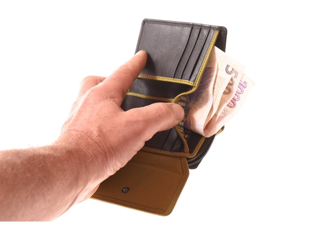 Interiér malé dámské peněženky KUBÁT