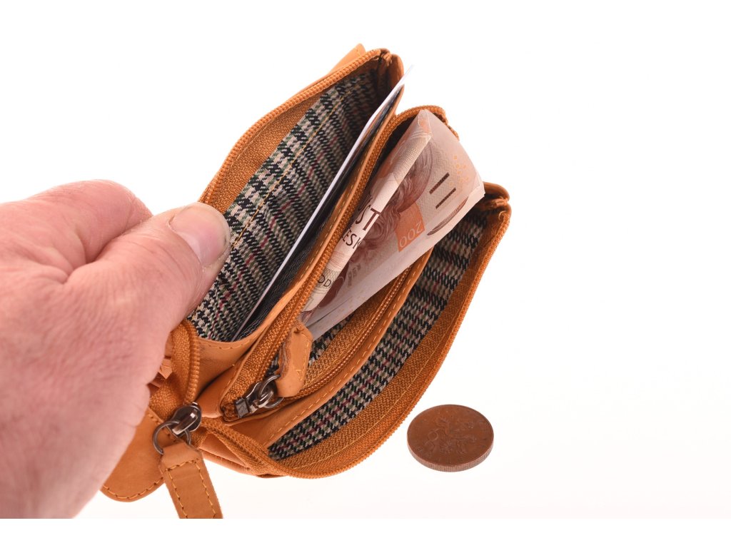 Ručně vyráběná mini peněženka KUBÁT