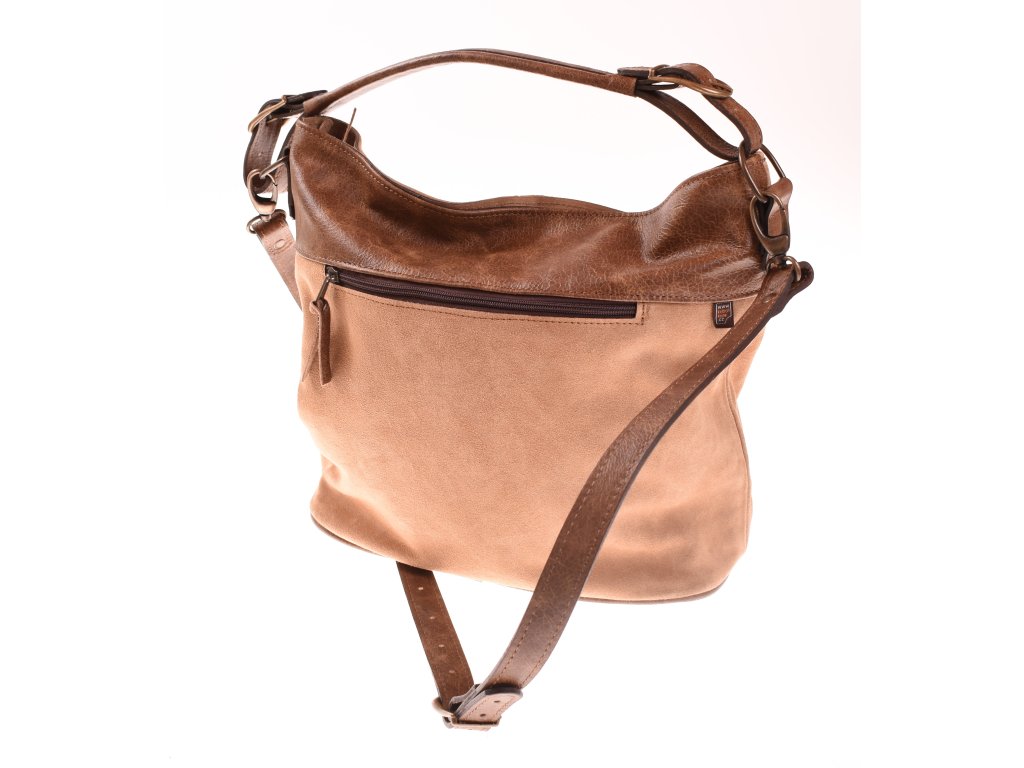 Kožená kabelka s dvěma popruhy Táňa