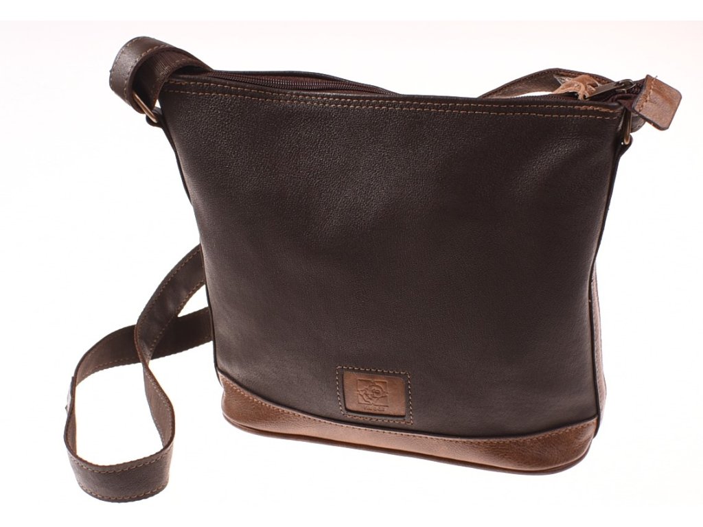 Kožená kabelka do práce Barbora