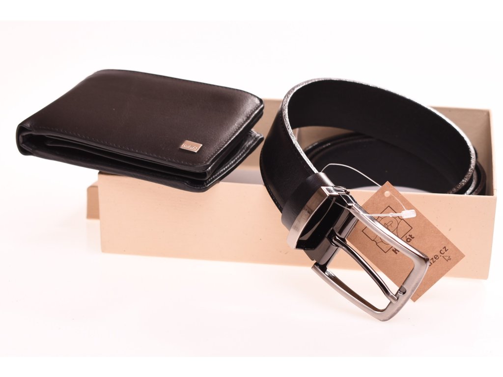 Kožený opasek KUBÁT – součást dárkového setu