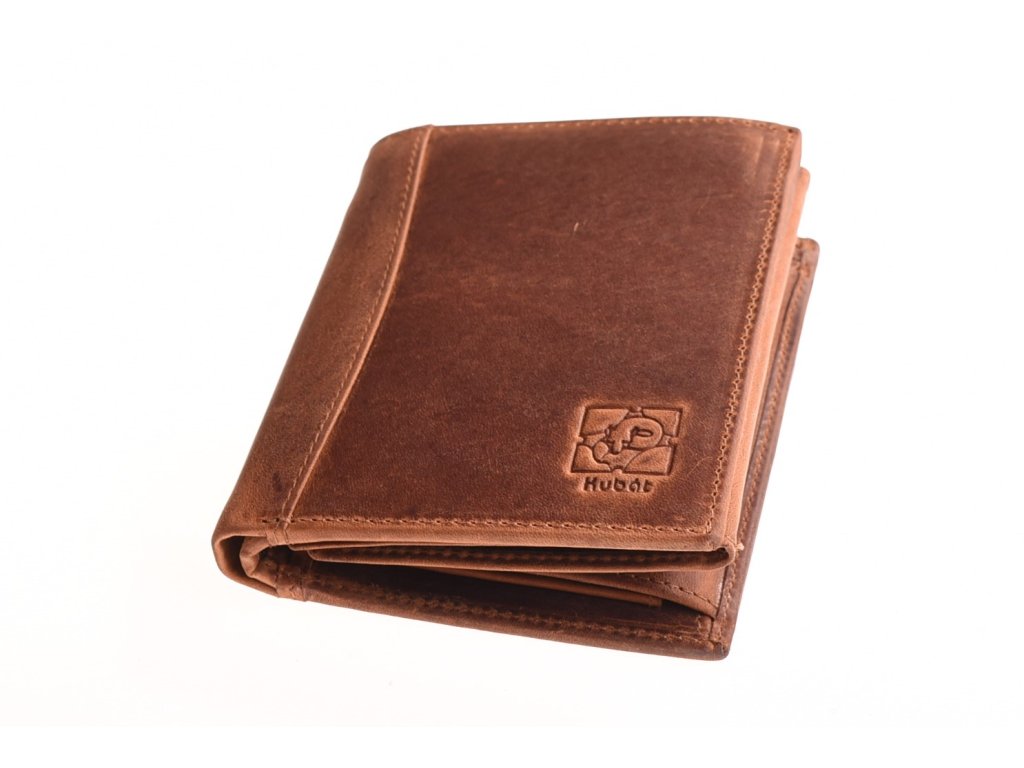 Pánská kožená peněženka KUBÁT – formát nastojato