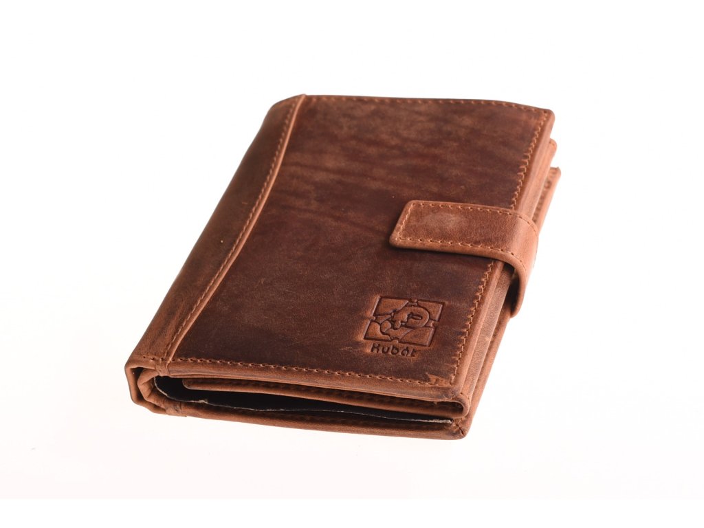 Pánská kožená peněženka KUBÁT – formát nastojato