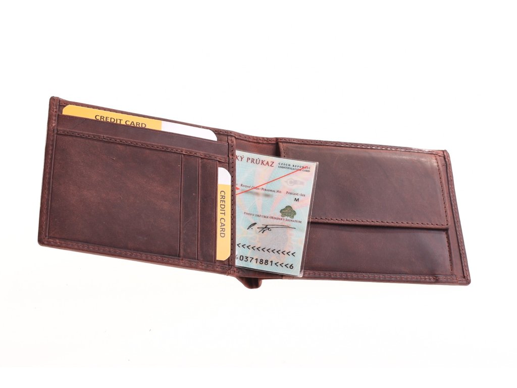 Zpracování kůže pánské peněženky KUBÁT