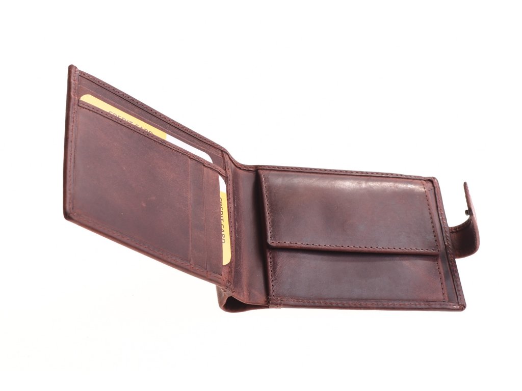 Zpracování kůže pánské peněženky KUBÁT