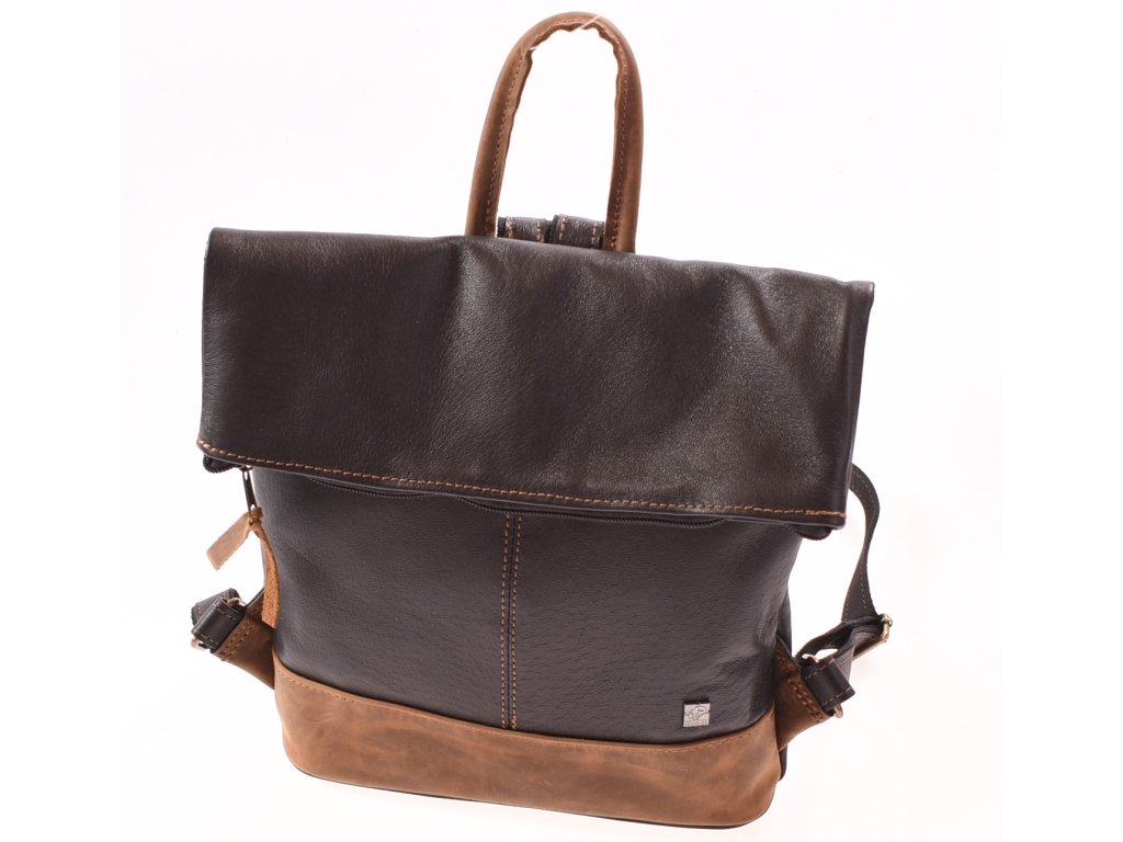 Dámský kožený městský batoh Irča – ruční výroba