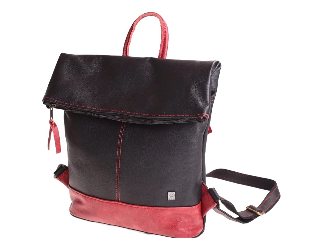 Dámský kožený městský batoh Irča – ruční výroba