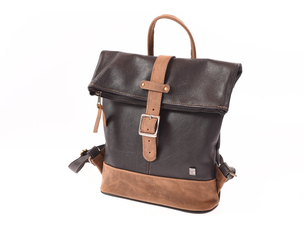 Dámský městský kožený batoh Irča II – ruční výroba
