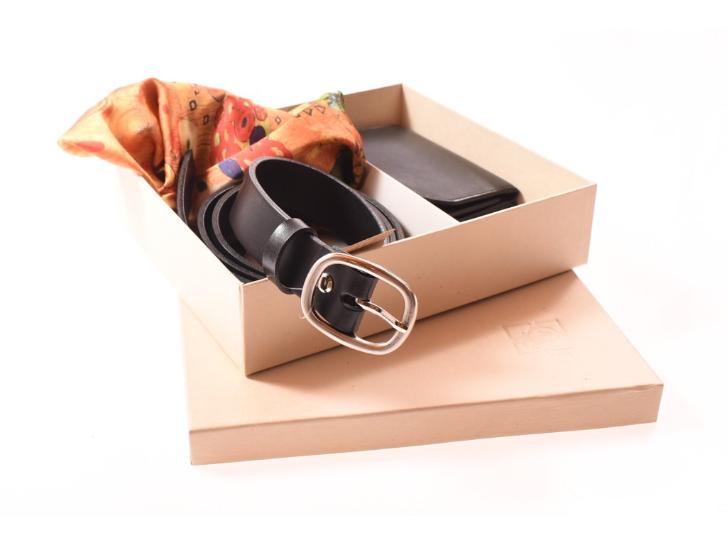 Kožená dámská peněženka psaníčko KUBÁT – součást dárkové sady