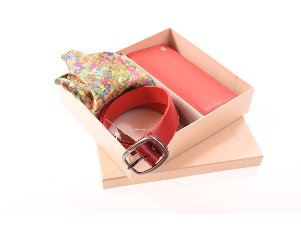 Kožená dámská peněženka psaníčko KUBÁT – součást dárkové sady