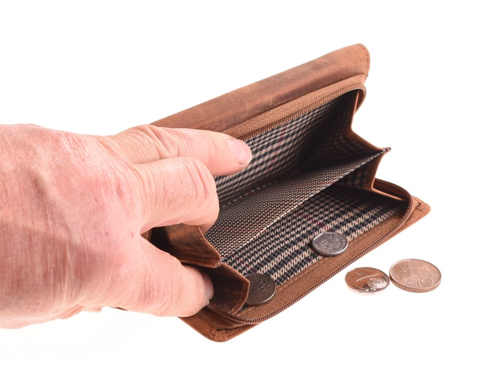 Ručně vyráběná kožená peněženka KUBÁT