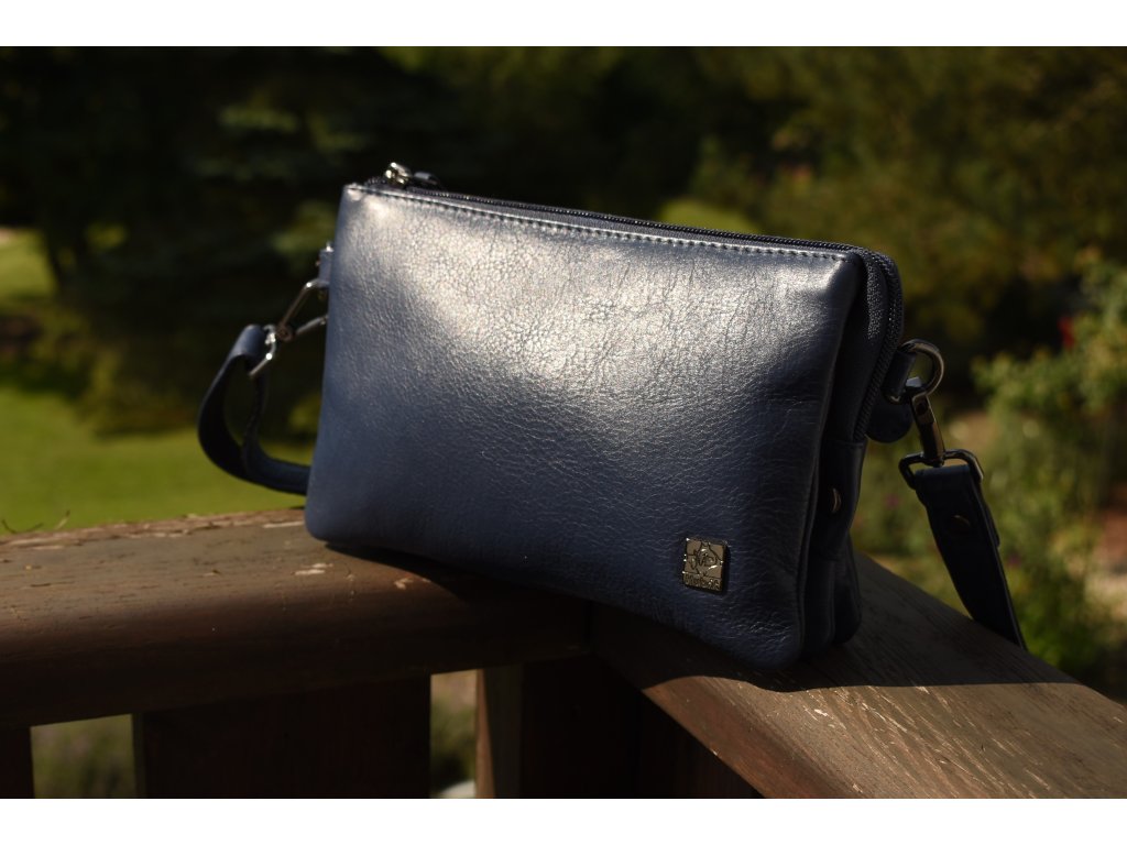 Kožené psaníčko Anička Malá s přihrádkami