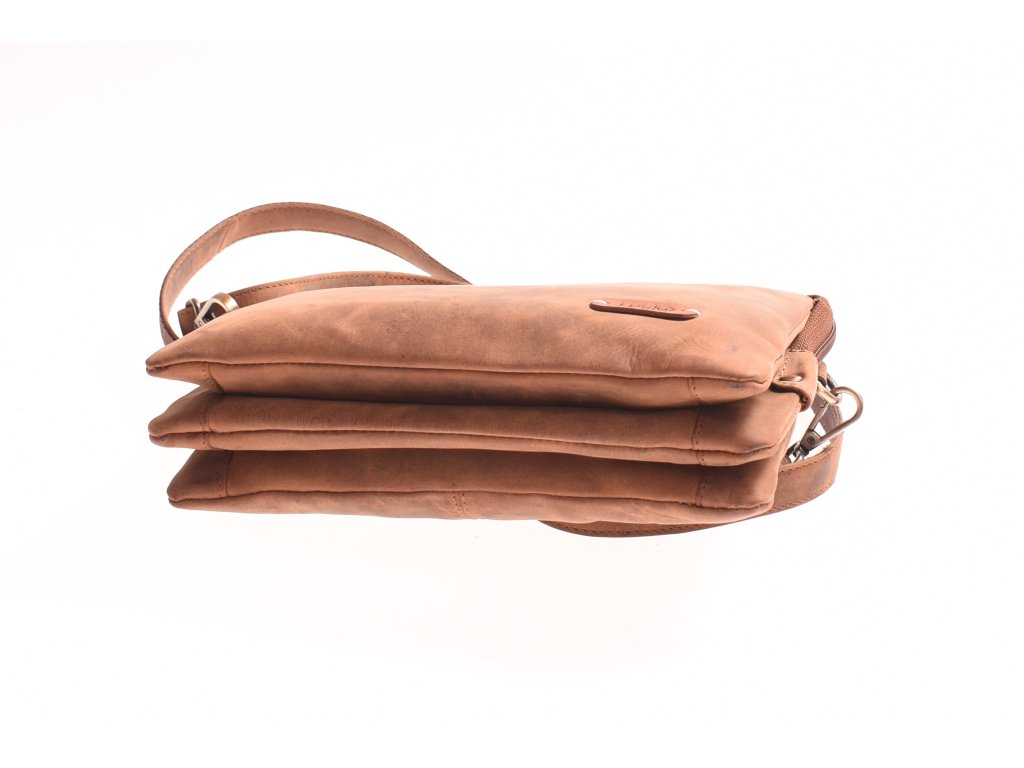 Detail kožené kabelky Anička Velká