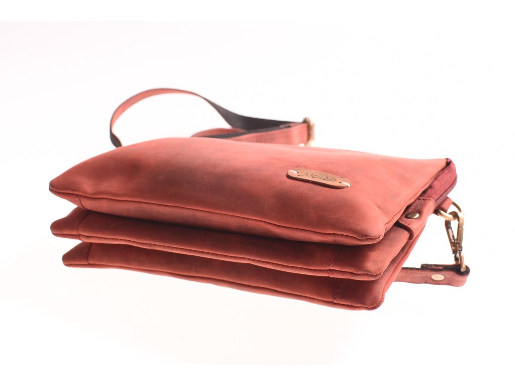 Detail kožené kabelky Anička Velká