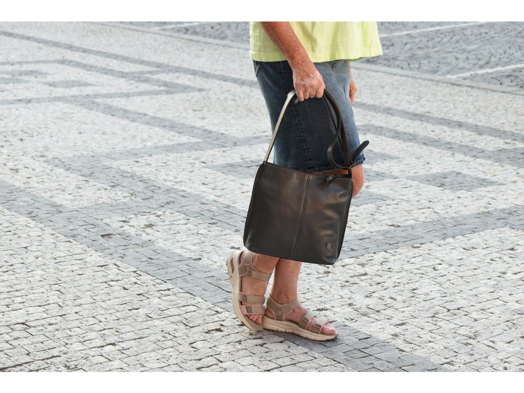 Dámská kožená kabelka Fiala