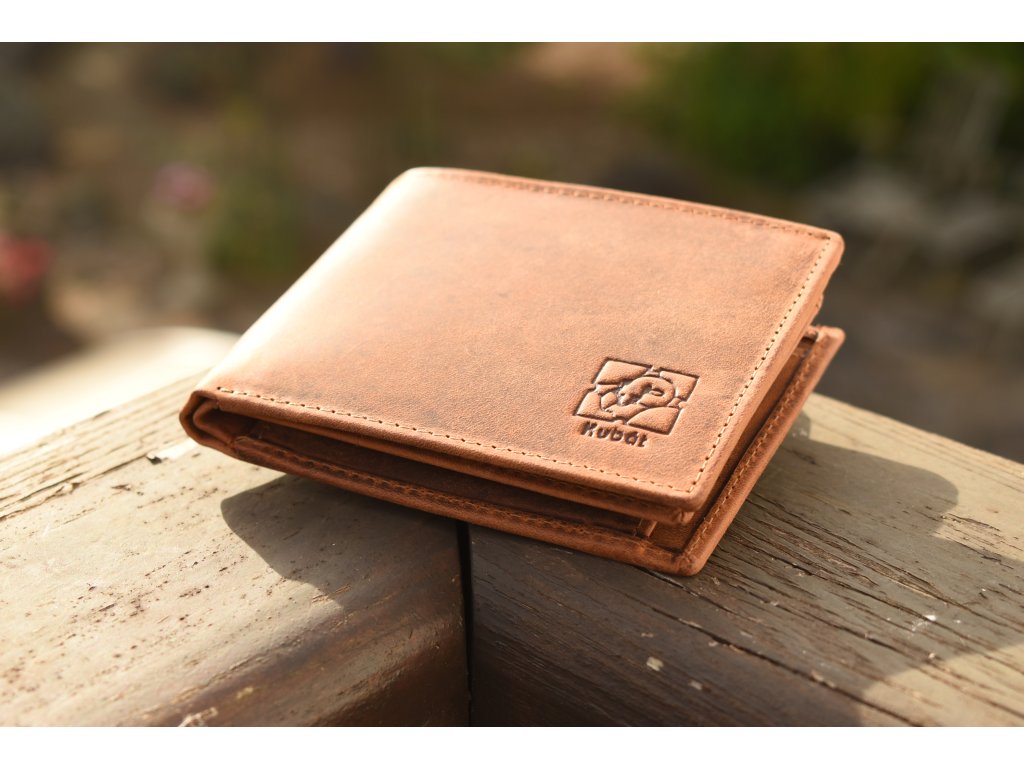 Interiér pánské malé peněženky KUBÁT