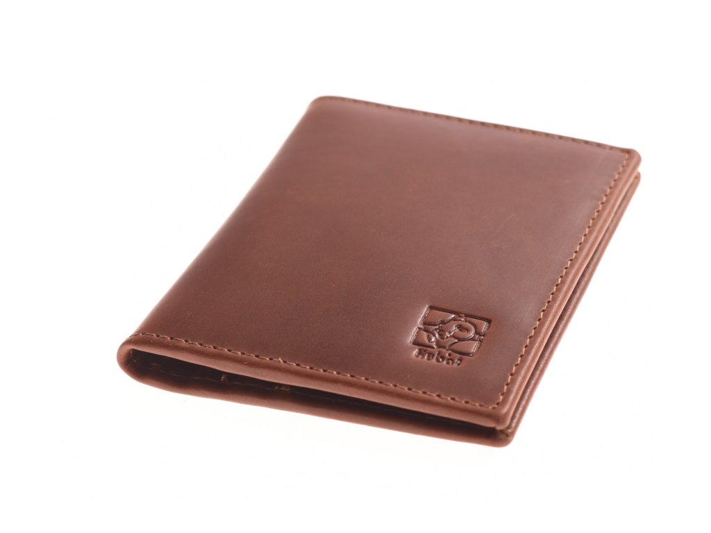 Kožené pouzdro na karty KUBÁT Knížka