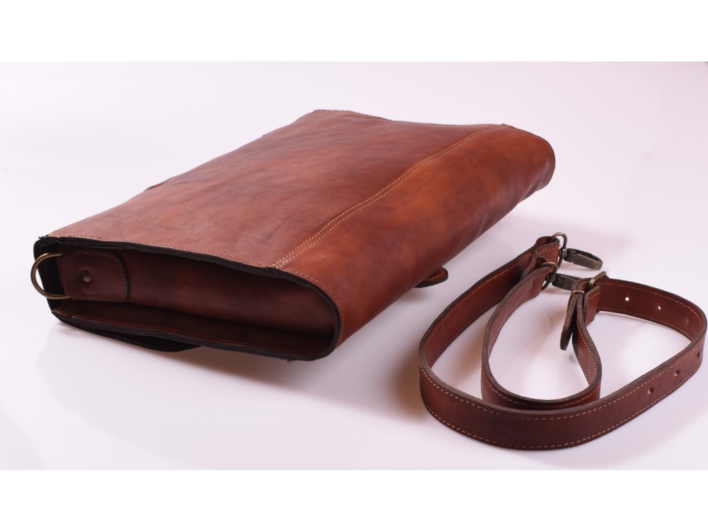 Kožená aktovka přes rameno Petr