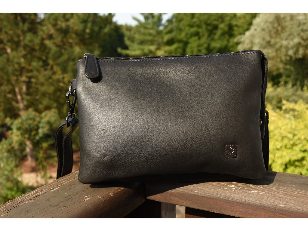 Kožené psaníčko Anička s přihrádkami